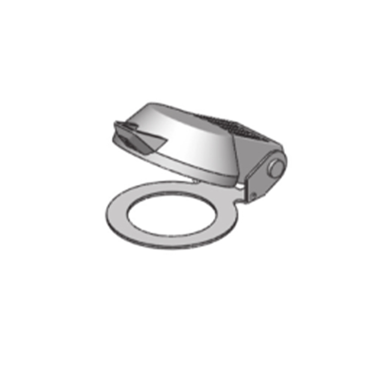 DP001 Chrome ZDC ডাস্ট কভার জলরোধী কভার লক আনুষাঙ্গিক